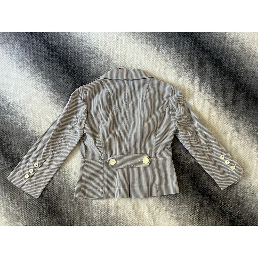 Bcbgeneration Cropped One Button Gray Pinstripe Y… - image 2